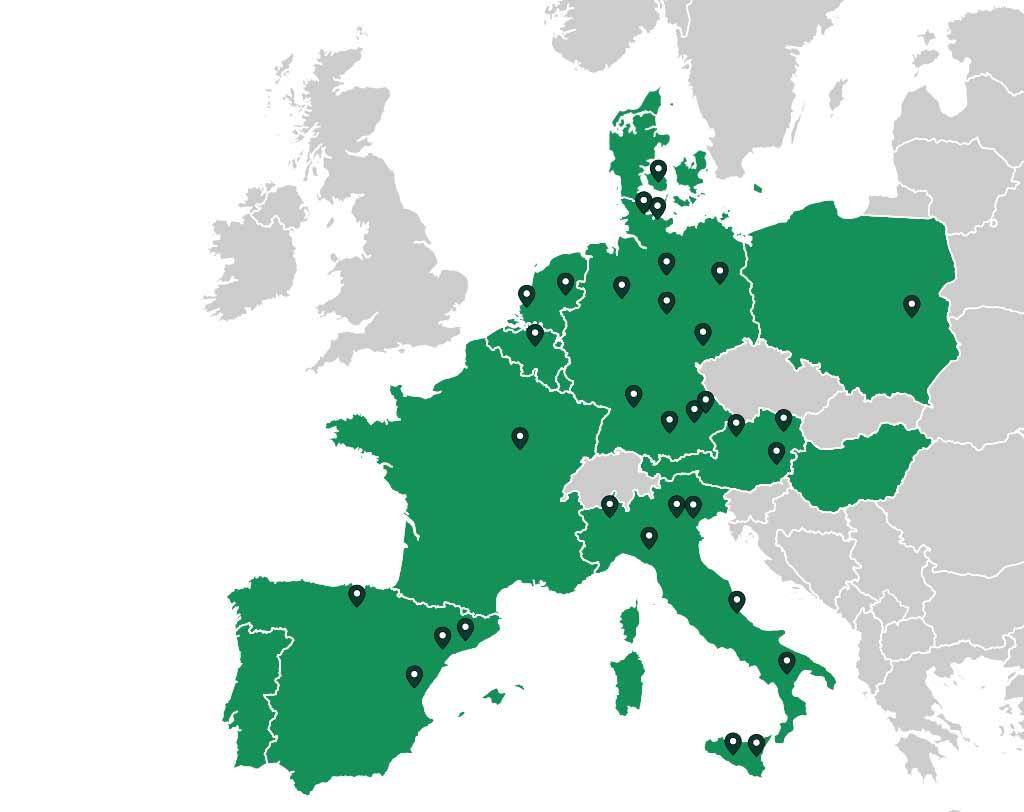 AGROLAB Standorte in ganz Europa